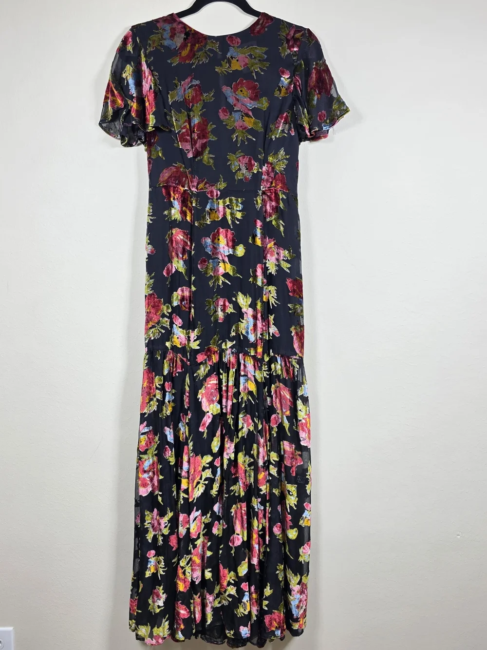 RIXO VELVET FLORAL GOWN SIZE 2 MSRP $675 - Picture 4 of 13